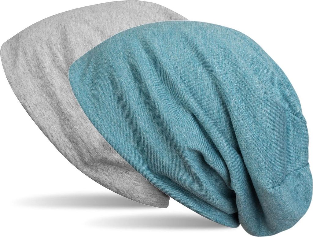 styleBREAKER Beanie Wendemütze in Unifarben, Slouch Mütze, leicht und weich, Longbeanie, Uni 04024115