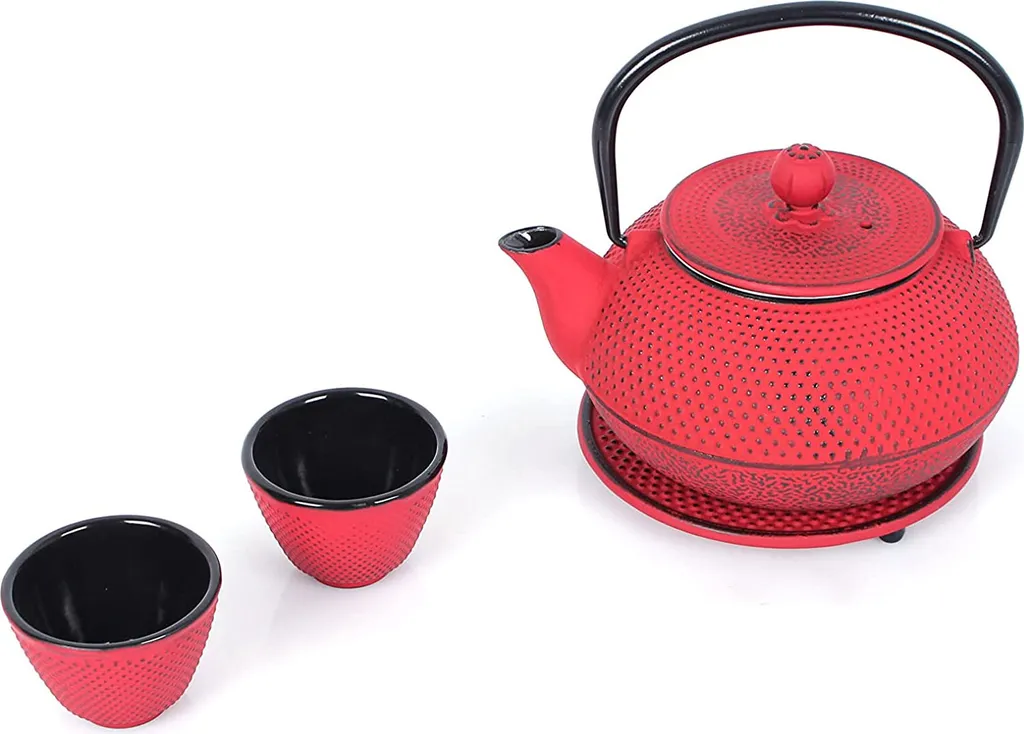 Echtwerk Set Tè Ghisa 0.8L Rosso Vintage - Design e Qualità - 2