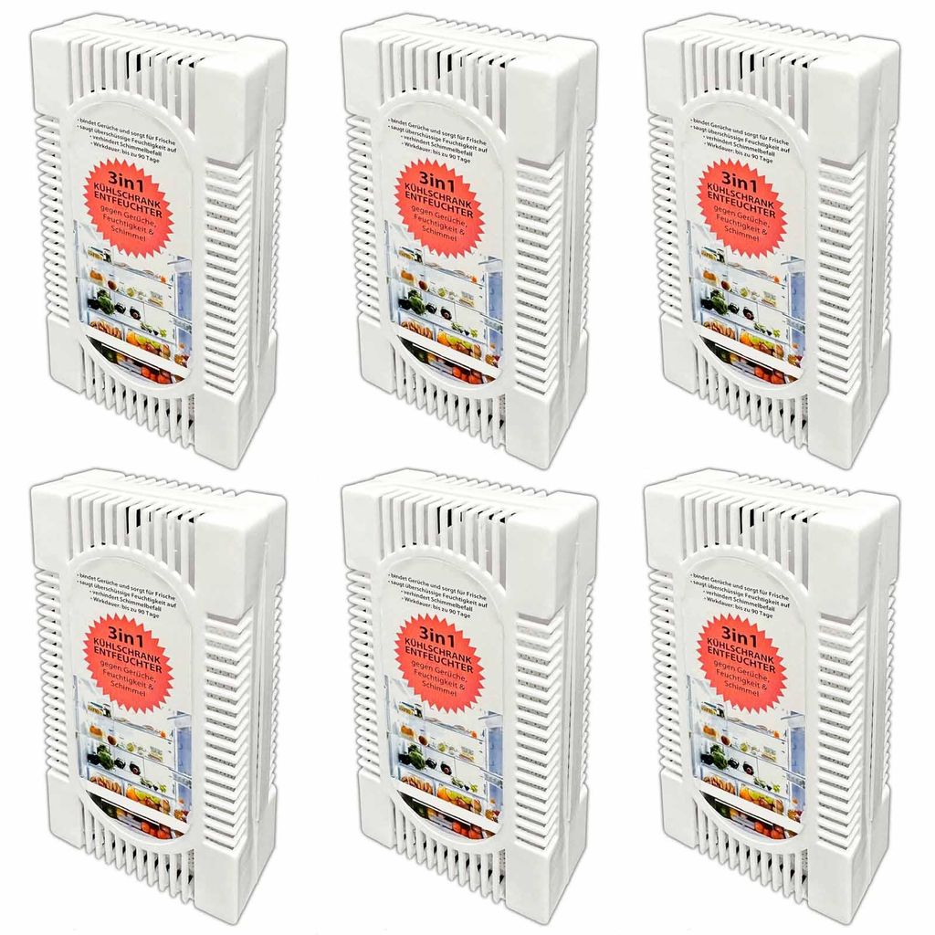 6x Kühlschrank Entfeuchter Trockner Box gegen Gerüche Produktbild 