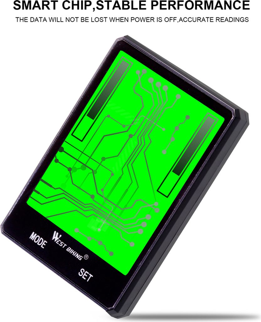 WEST BIKING 2,8 "Grossbild Fahrrad Kilometerzaehler Produktbild 8