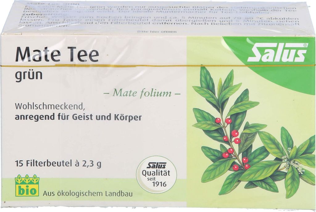 Salus Mate Tee grün, 15 St. Filterbeutel