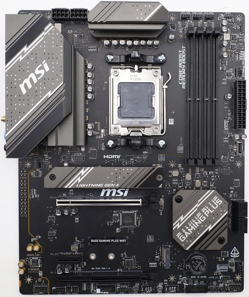Carte Gamer MSI MPG B650 Gaming Plus WiFi Idéale pour Streaming PC