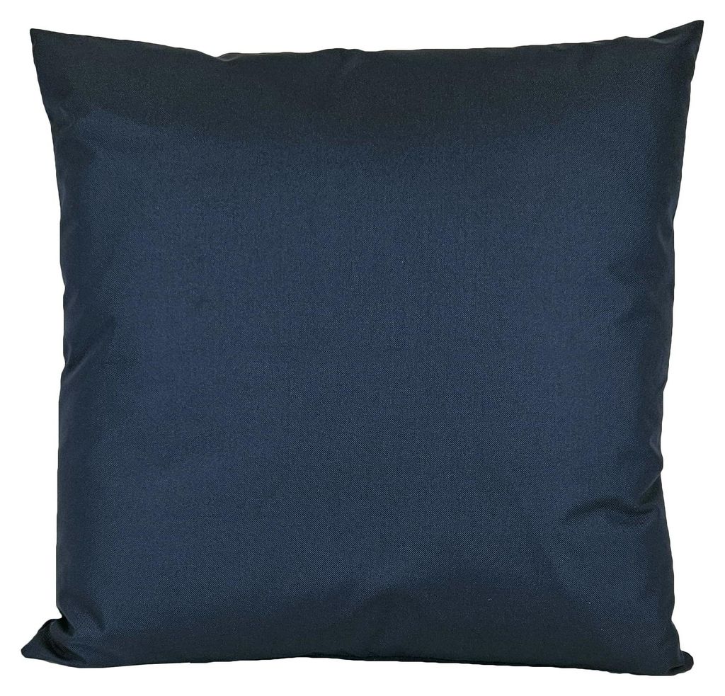 JACK 45x45cm Outdoor Lounge Kissen Dekokissen inkl. XXL-Füllung Wasserabweisend Sitzkissen Garten Stuhl Lotus Effekt, Farbe:Marine