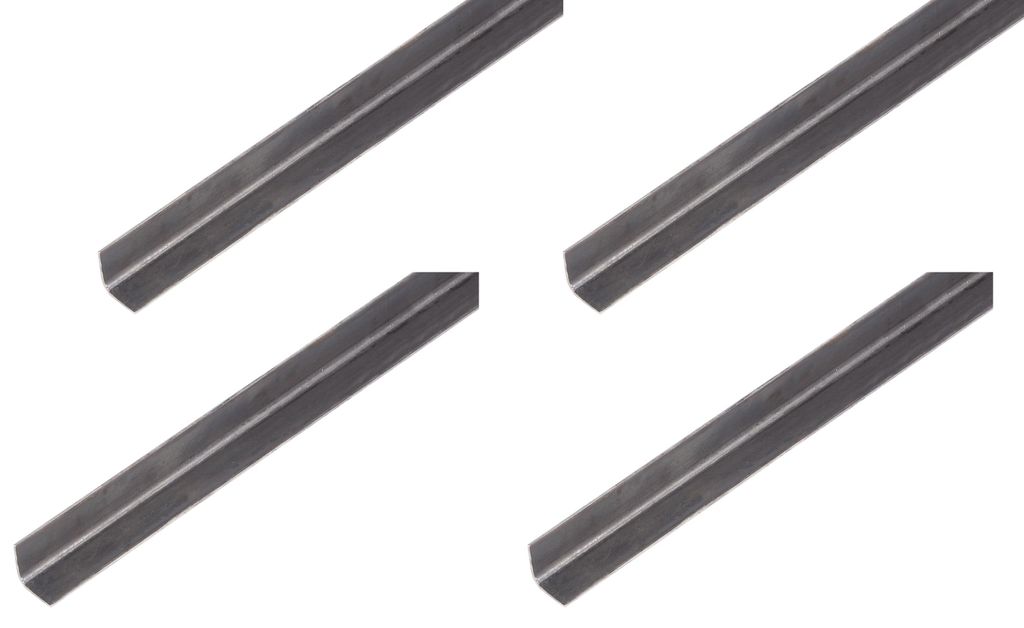 Alberts 4 x profilo angolare, acciaio grezzo, 20 x 20 x 2 Immagine del prodotto 