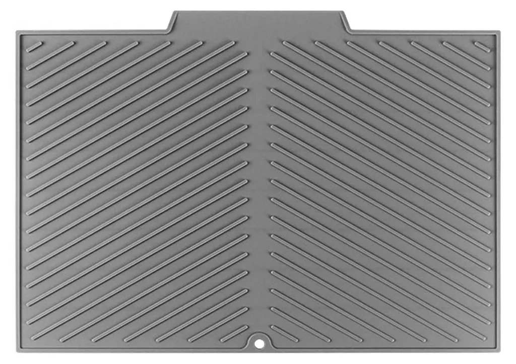 Tapis Égouttoir en Silicone Gris Anthracite 42,6 x 33,2 cm pour Évier