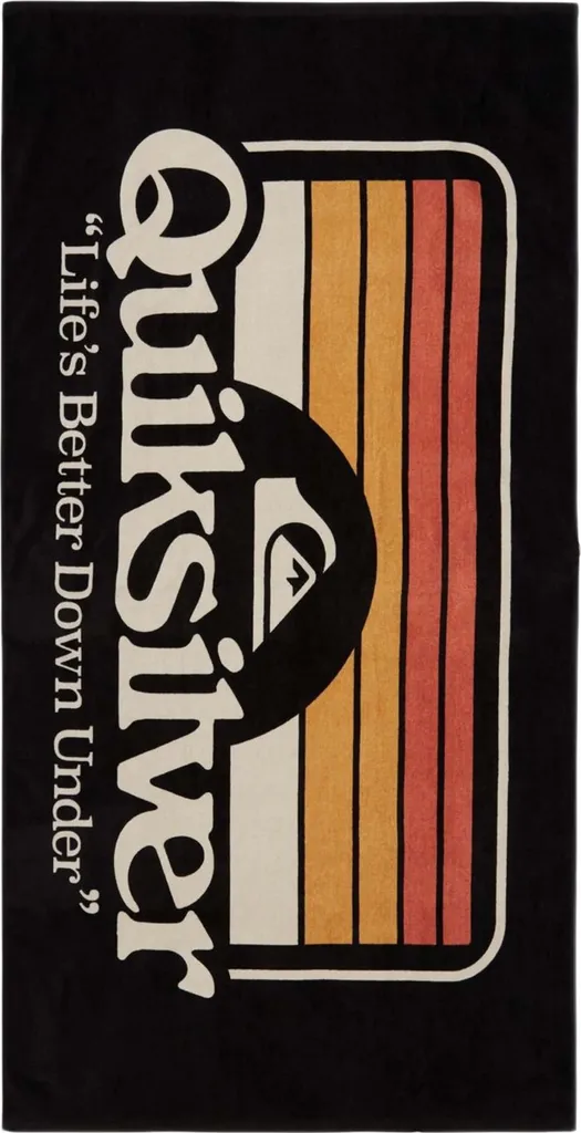 Serviette de bain Quiksilver AQYAA03416 coton premium noir séchage vite