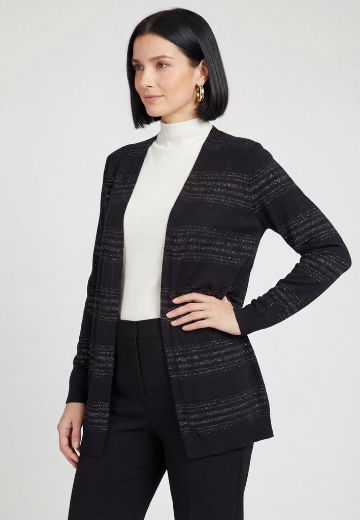 CHANCERY damen strickjacke - schwarz, M/L