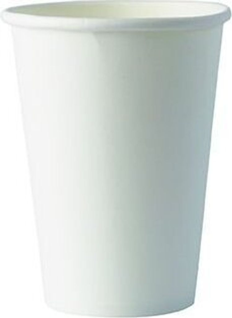 Automatenbecher, Pappe "To Go" 0,18 l Ø 7 cm · 9,2 cm weiss Produktbild 