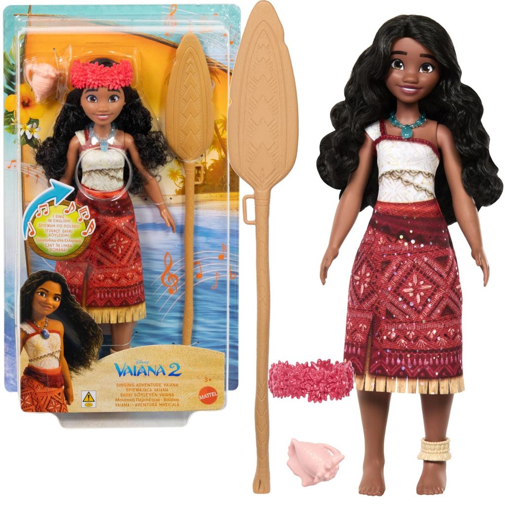 Disney Moana singende Prinzessin Vaiana 2 Puppe mit Zubehör 27 cm