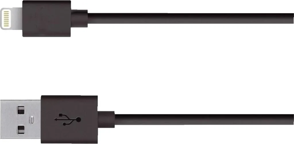 Cavo di ricarica e dati MediaRange da USB 2.0 a Lightning 1m nero