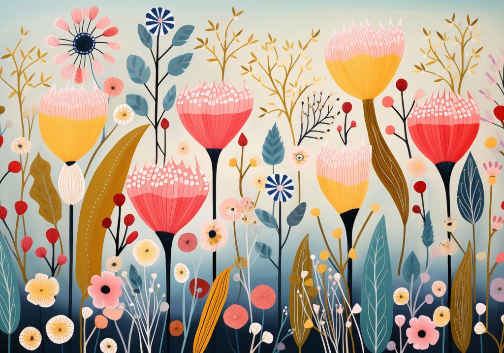 Plakat 100x70cm Traumgarten