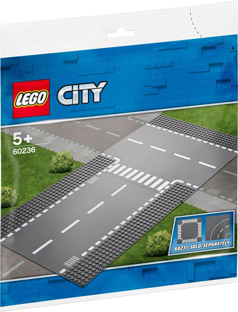 LEGO® City Gerade und T-Kreuzung, 60236 Produktbild 
