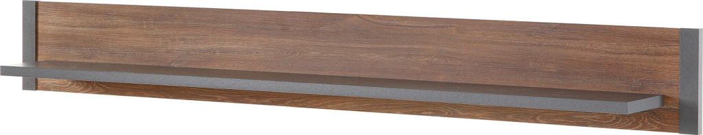 LIVOJO I12 Wohnzimmer Wandboard 156 x 25 x 17 cm Stirling Oak & Matera
