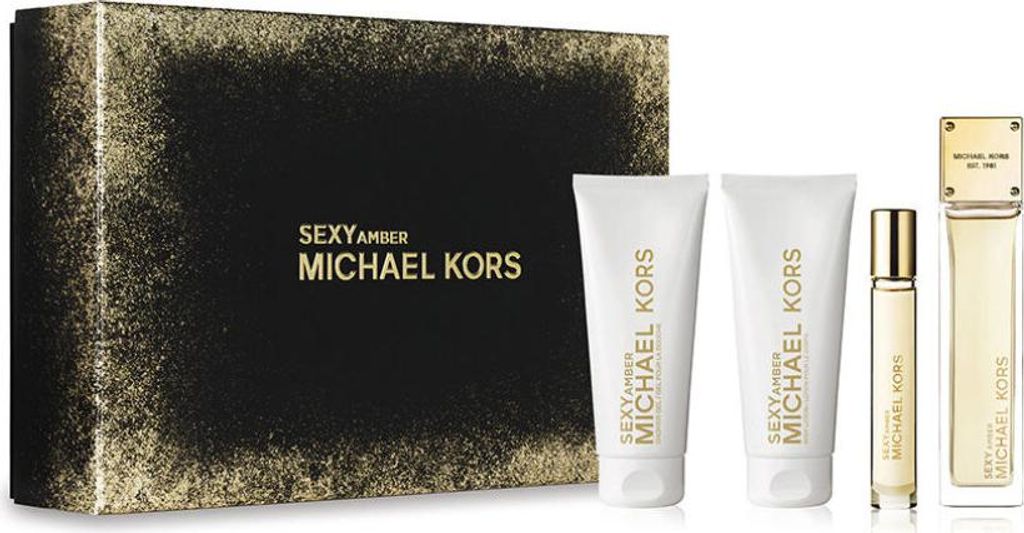 Michael Kors Sexy Amber Eau de Parfum 100ml EDP 10ml SG 100ml BL 100ml - Pack of 4