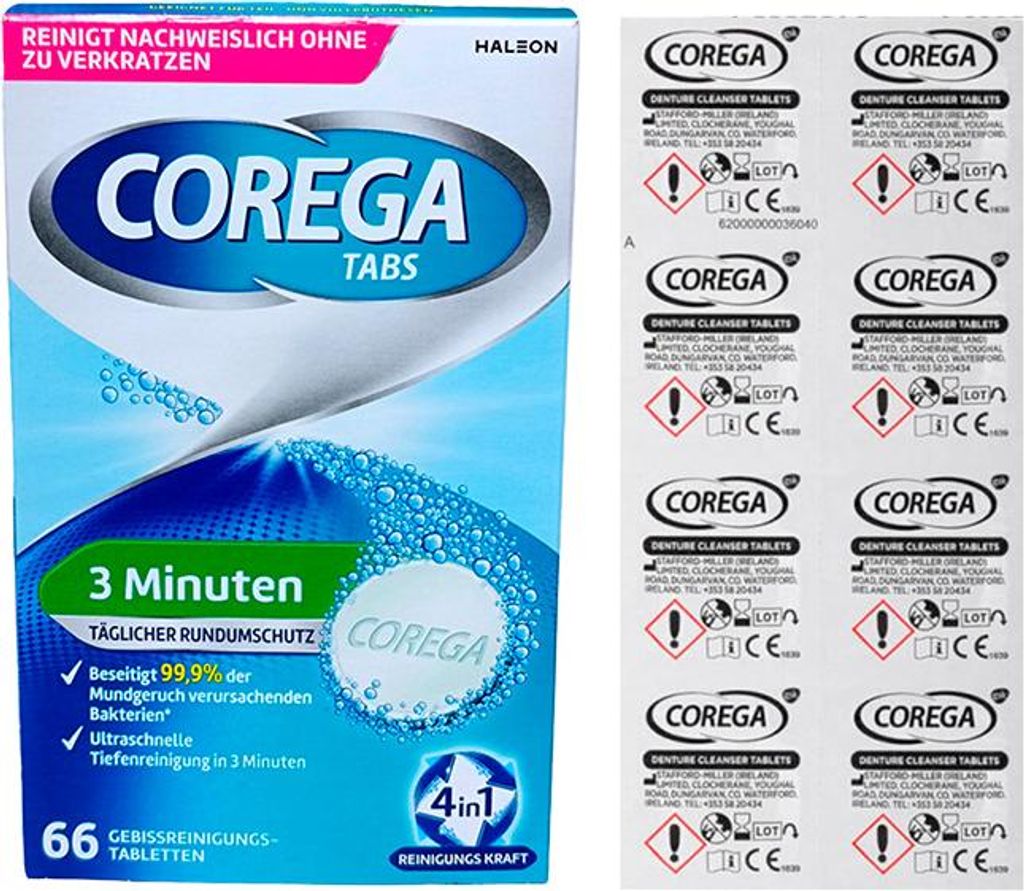 neutral 4559938005 4in1 Gebissreiniger-Tabs 66 St. Obrázek produktu 