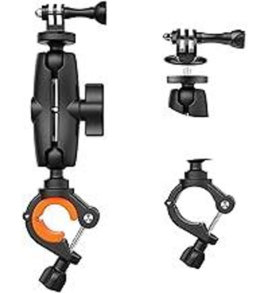 UNSTINCER Action Kamera Halterung für 8–35mm Stange für GoPro Hero 13 12 11 Insta360 X5 X4 X3 DJI Osmo, Motorrad Spiegel Fahrrad Lenker Halter ...