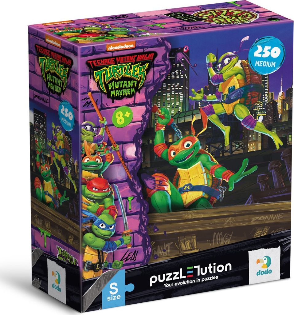DODO Puzzle Ninja Heads: Donatelo und Michelangelo 250 Teile