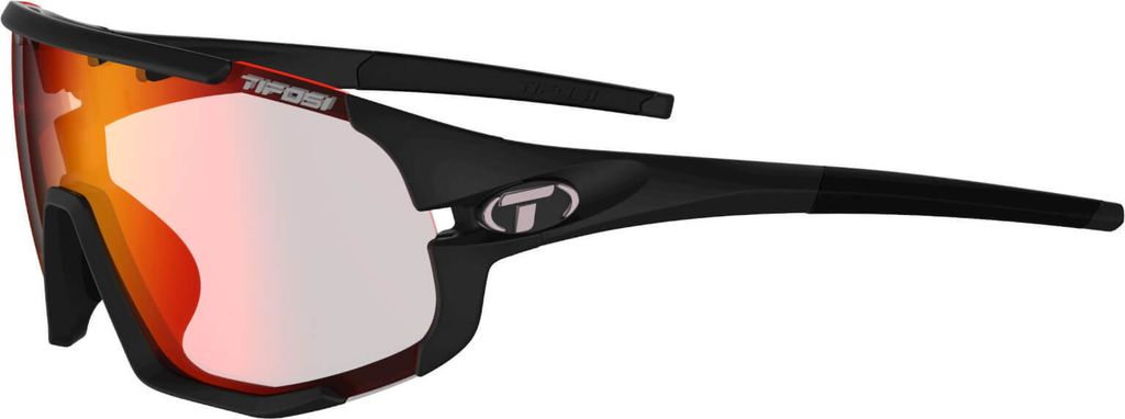 Tifosi Brillenschlitten mattschwarz clarionrot fototec (L/XL)