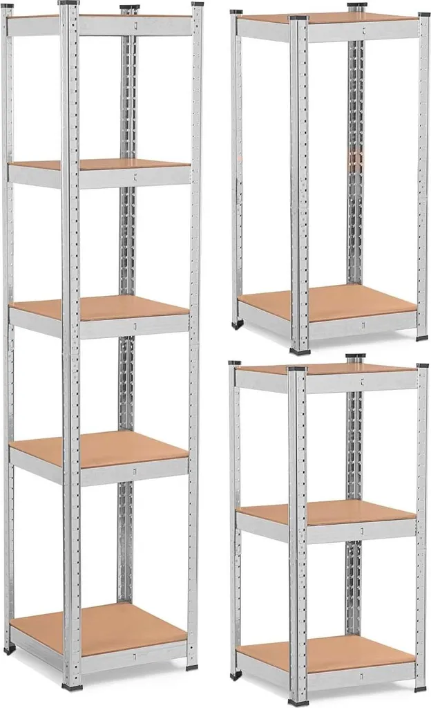 Étagère de Garage et Atelier en Métal - Rangement 180x40x40 Humberg