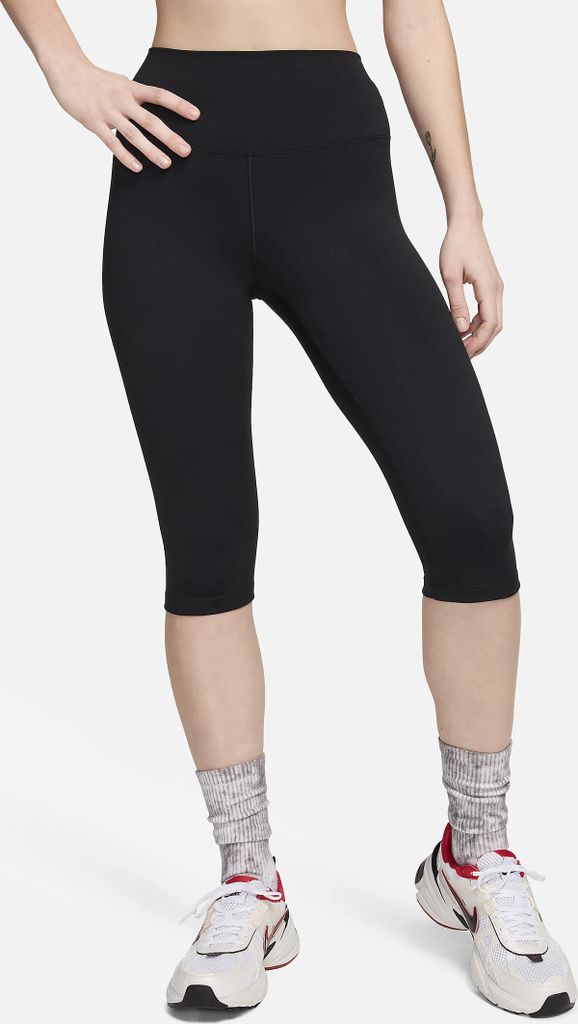 NIKE W NK DF ONE HR CAPRI TIGHT Schwarz/Schwarz S