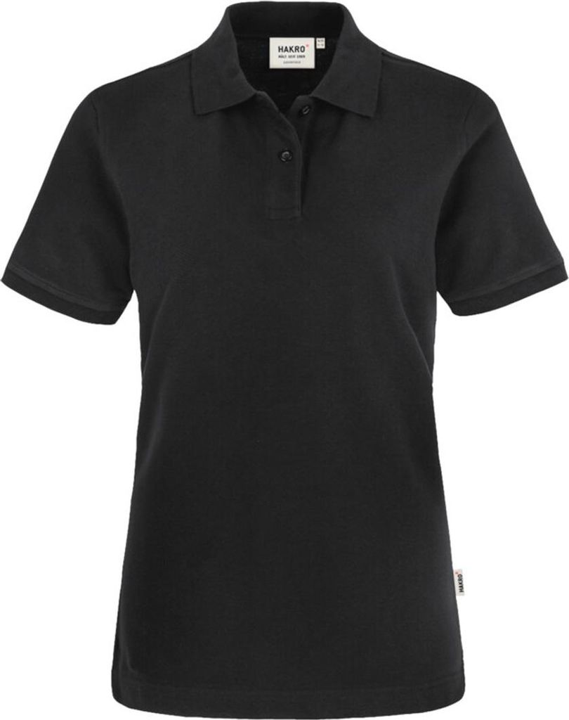 HAKRO Damen Poloshirt Top 224, schwarz, 4XL