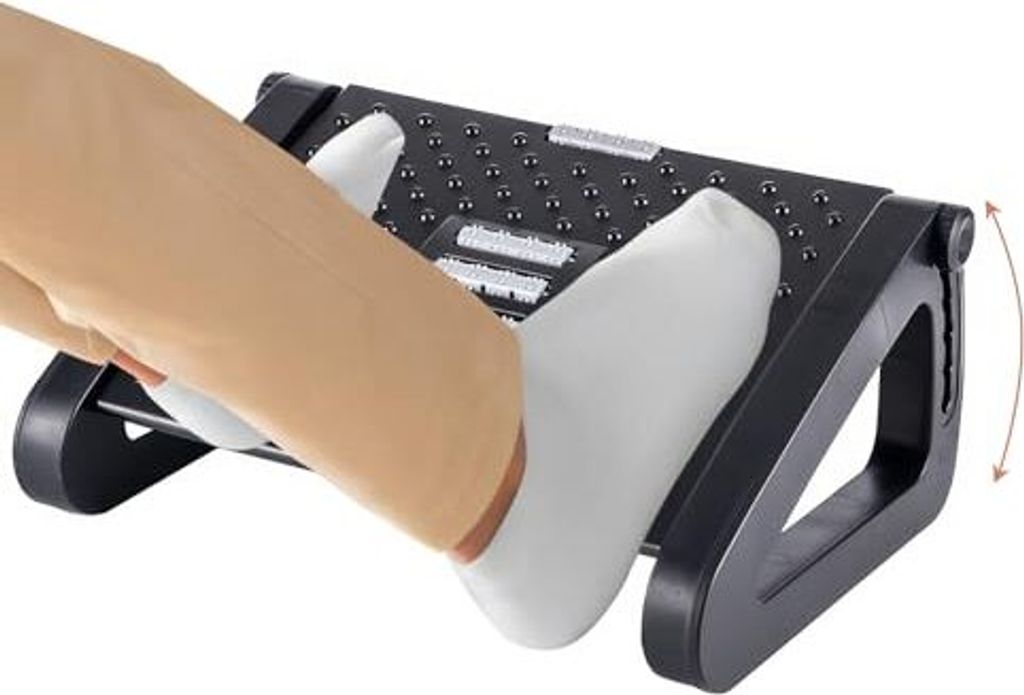 Footrest unter Schreibtischmassagepunkten lindert Bein, Knie zurück