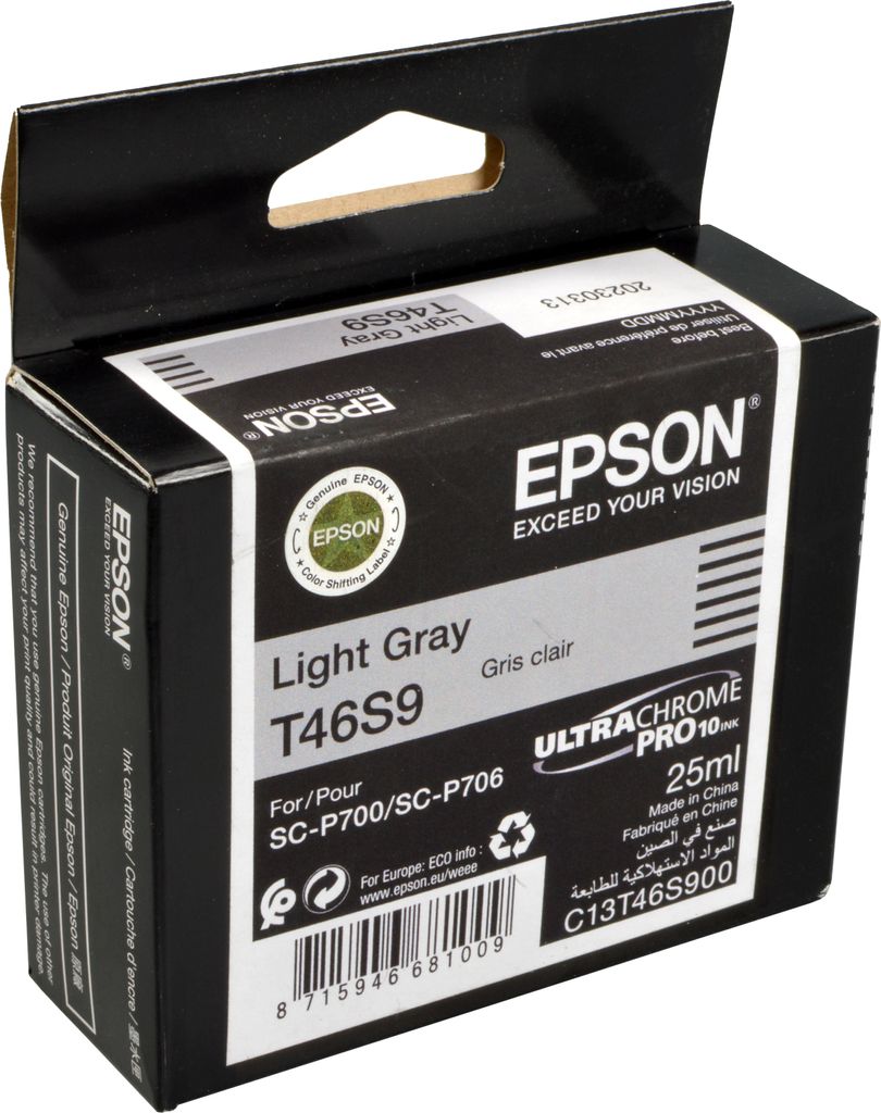 Epson UltraChrome Pro, Standardertrag, Grau, Tinte auf Produktbild 