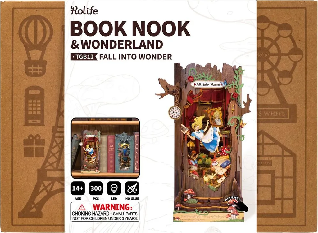 Rolife Fall into Wonder - Puzzle 3D de 300 Pièces avec Détails Gravés