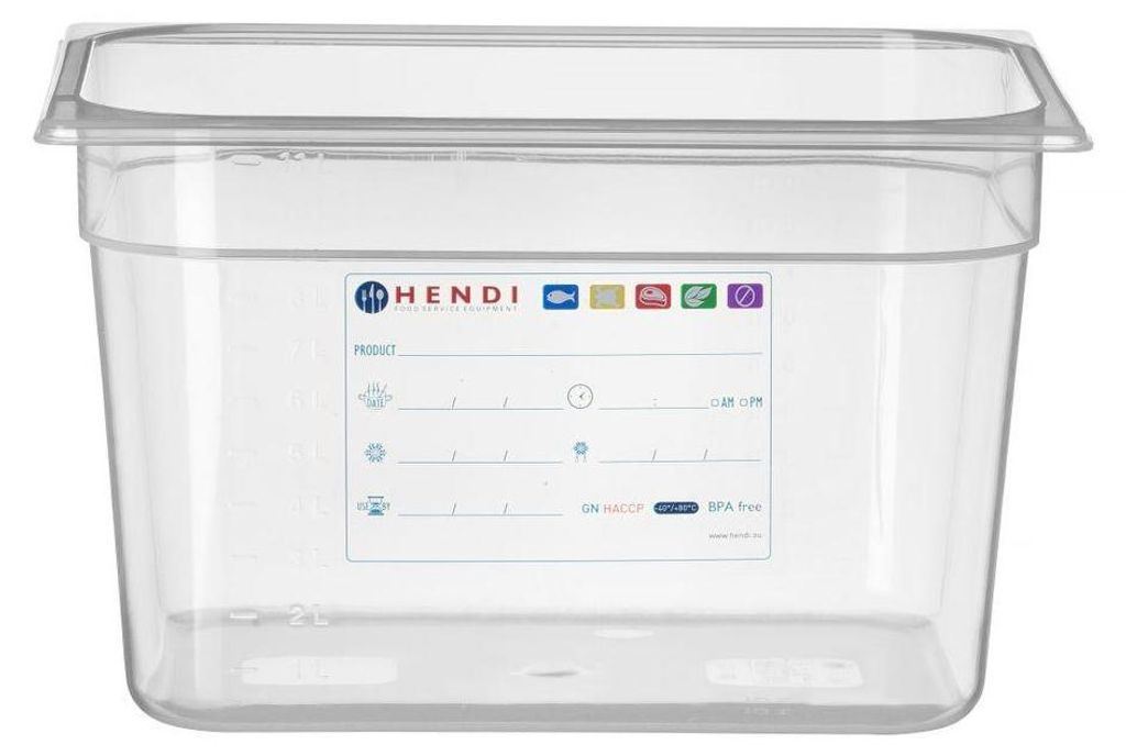 HENDI Gastronádoba 1/2, GN 1/2, 12,5 l, transparentní, Obrázek produktu 