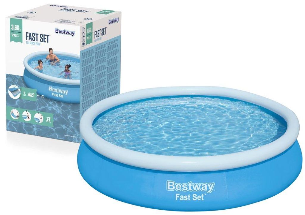 Bestway® Fast Set™ Aufstellpool ohne Pumpe Ø 366 x 76 cm, Produktbild 