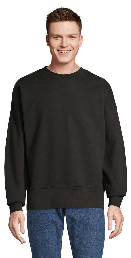 SOLS - "Authentic" Sweatshirt Rundhalsausschnitt für Herren/Damen Uni LT1979 (XXL) (Schwarz)