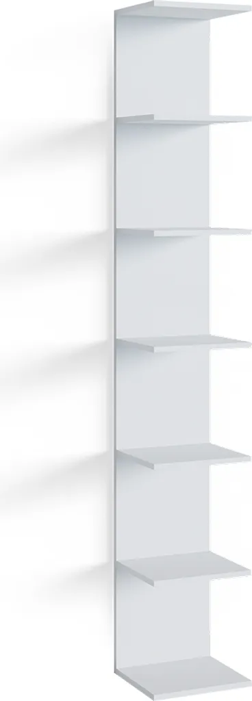 Scaffale Moderno Vicco Paolo Bianco 190cm - Libreria Verticale Slim