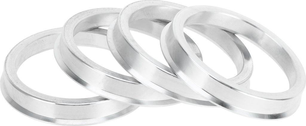 Hubzentrische Ringe, 54,1 mm ID auf 64,1 mm OD Fahrzeugradnabenringe aus Aluminiumlegierung, 4 Stück