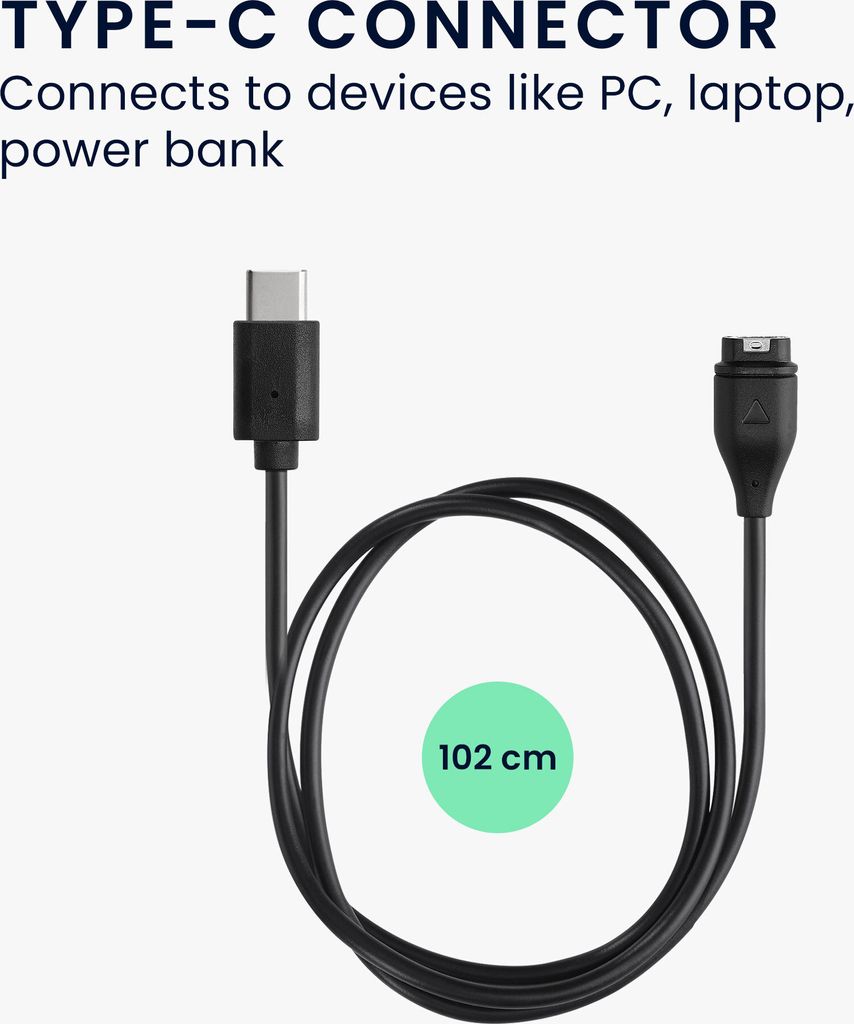 kwmobile USB C Ladekabel kompatibel mit Garmin Forerunner Produktbild 3