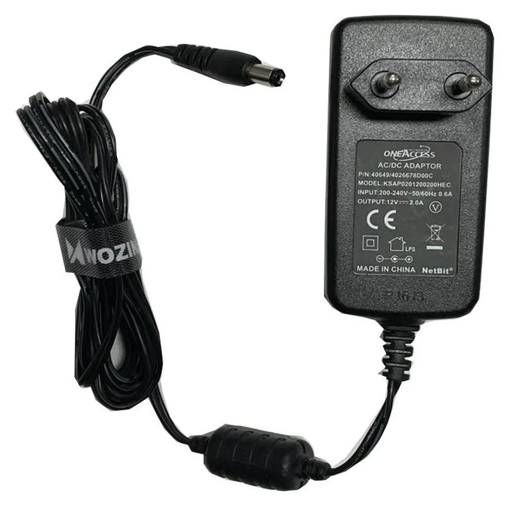 Adaptateur secteur 12V 2A ONEACCESS pour box internet et routeurs