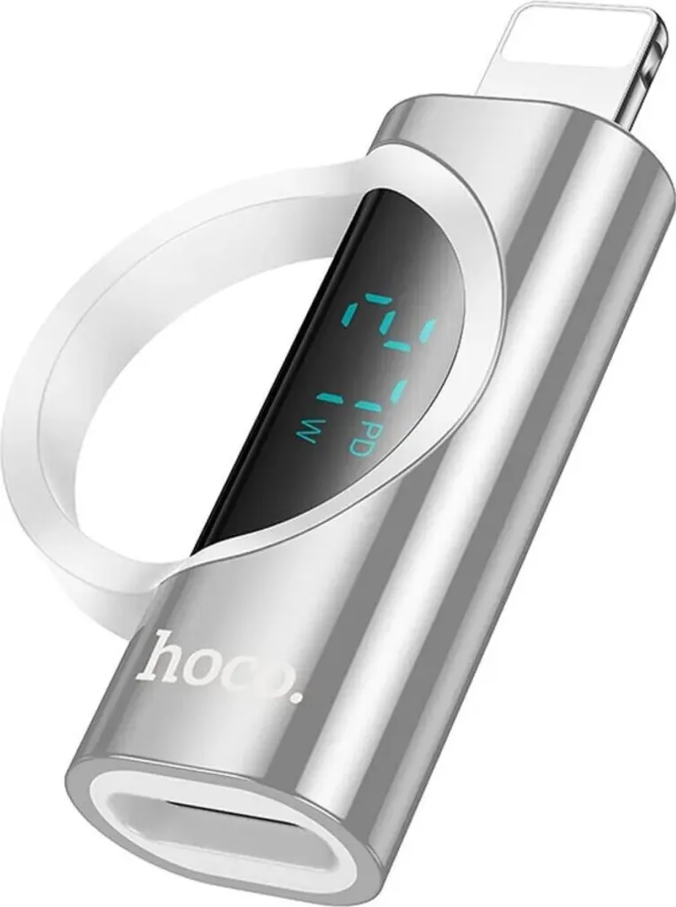 Adattatore iPhone Lightning a USB-C con Display 27W Argento