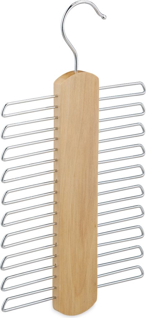 relaxdays Krawattenbügel aus Holz