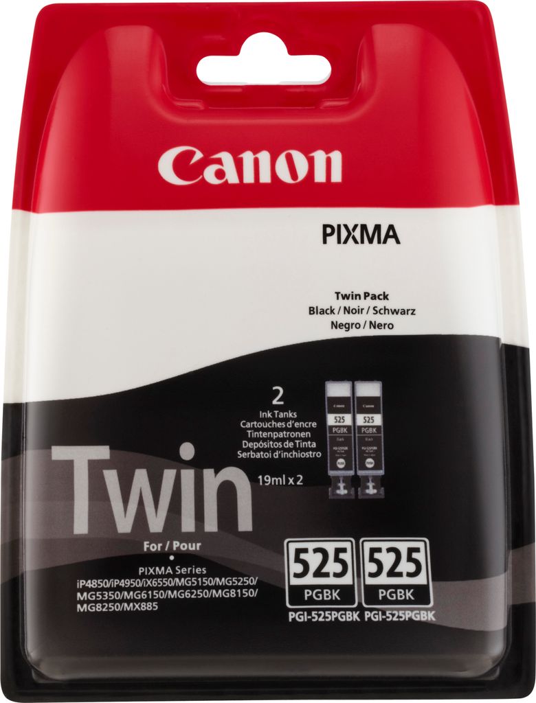 Original Tinte für Canon Pixma IP4850/MG5150 schwarz Doppelpack