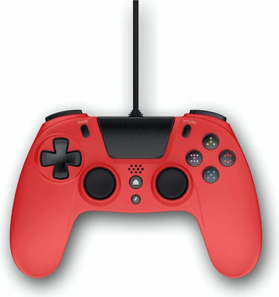 Gioteck VX4 Controller Rosso per PS4 PC - Ergonomia e Risparmio - 2