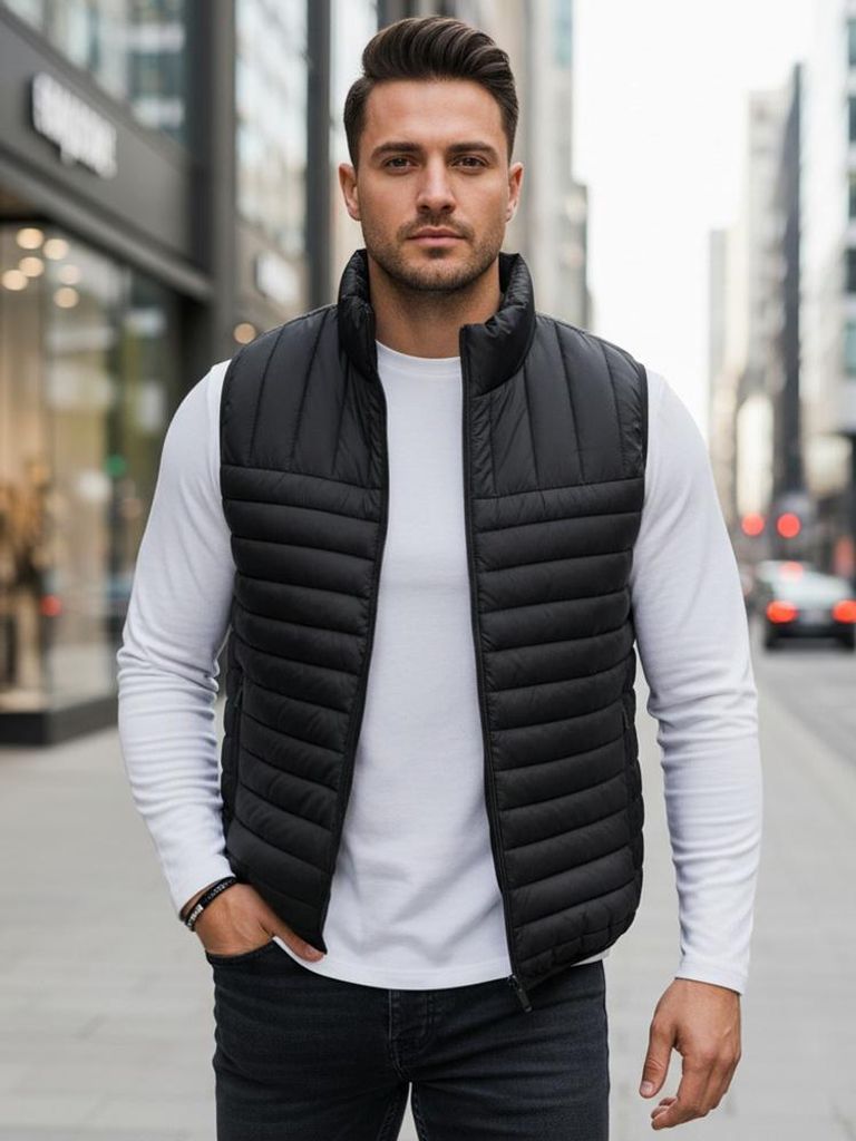 Dstreet Herrenweste Dlovoof schwarz XXL