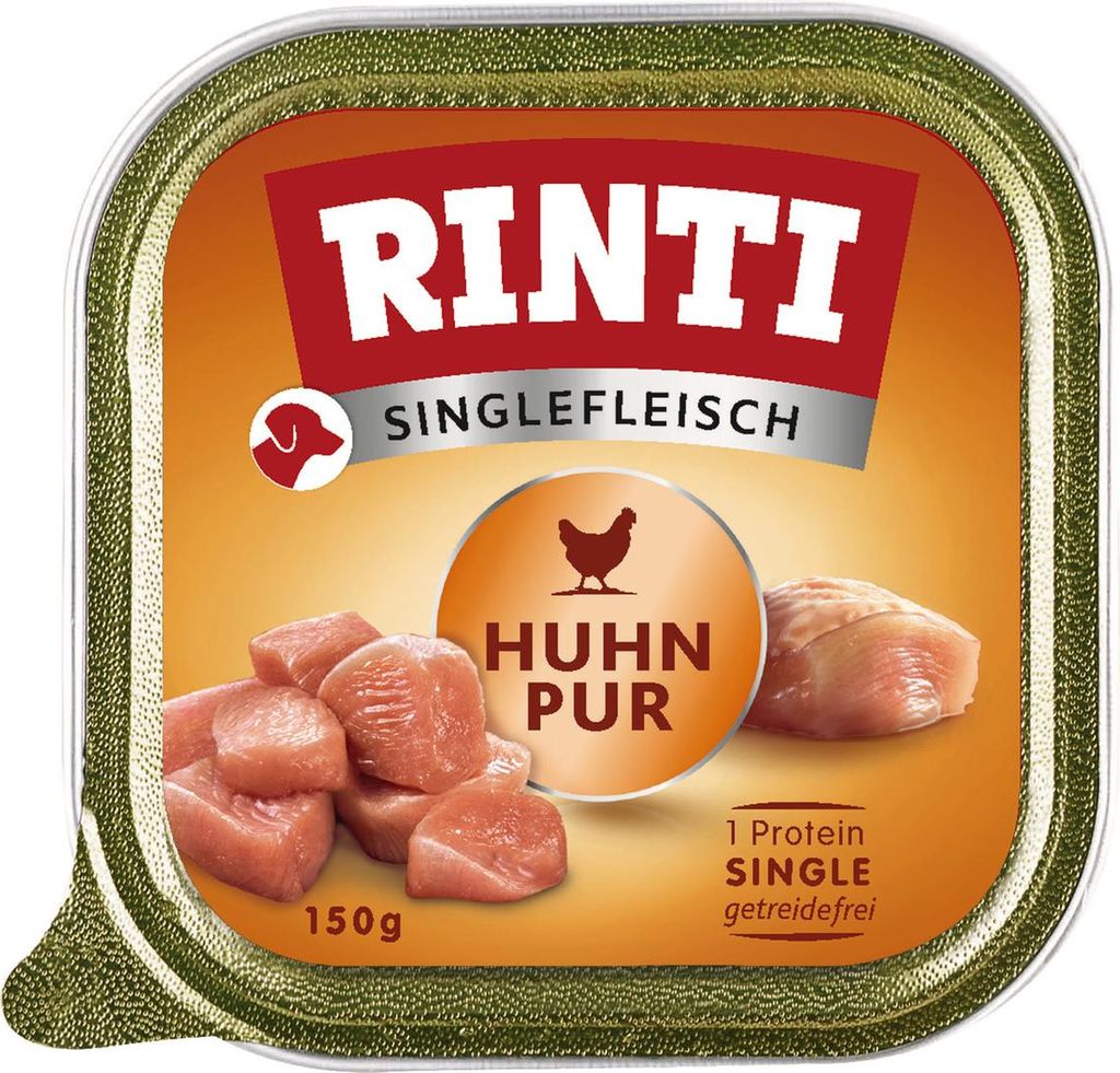 Rinti 150gx10 Singlefleisch Huhn pur Schale