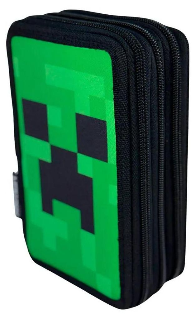 Manenti Face Minecraft Dreifach-federmäppchen    One Size Produktbild 