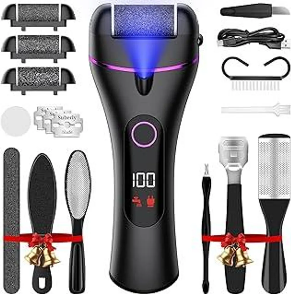 Ehomfory Pedicure Elettrico - Rimuovi Calli Morti Ricaricabile con LCD