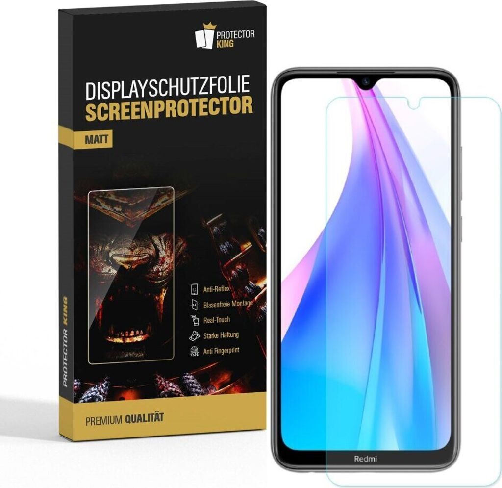 2x Displayschutzfolie für Xiaomi Mi Note 8 Pro ANTI-REFLEX Displayfolie MATT