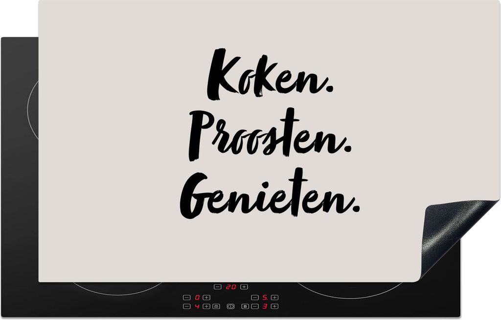 KitchenYeah© Herdabdeckplatte Kochen, Jubeln, Genießen. - Produktbild 