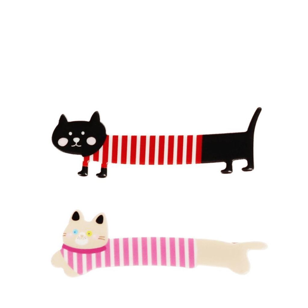Haarspange Katzen Haarklammer 2-tlg. Set ca. 2,2x7,1x1,4 cm Produktbild 