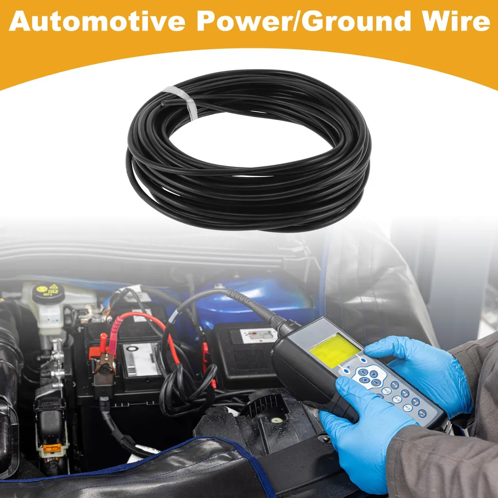 Fil d'Alimentation Isolé 22AWG Gaine Souple 15m pour Haut-Parleur Voiture