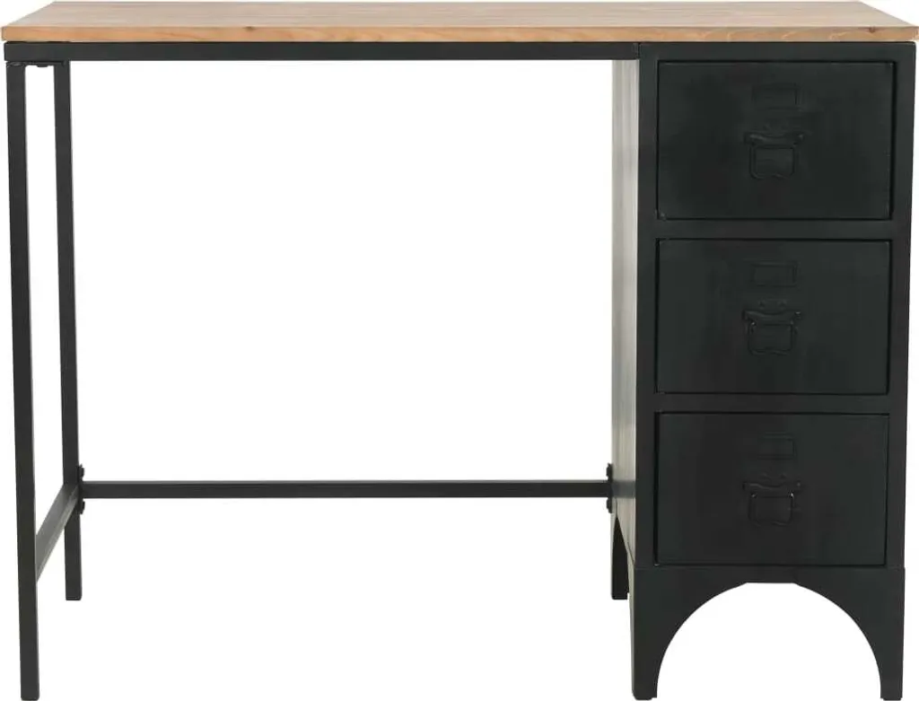Bureau bois et acier 100x50 cm : fini les bureaux fragiles qui tremblent