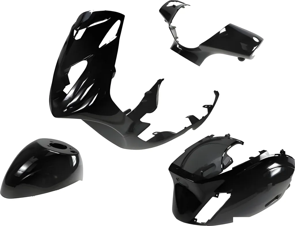 Kit habillage STR8 8 pièces noir pour Piaggio ZIP SP II carénage complet
