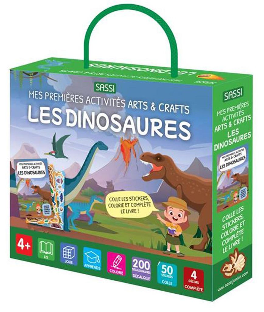 Meine ersten Dino-Aktivitäten Tiny - 18 x 22 cm - Mehrfarbig | by Sassi Junior